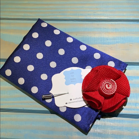 Other - Men’s pocket square and lapel pin NEW